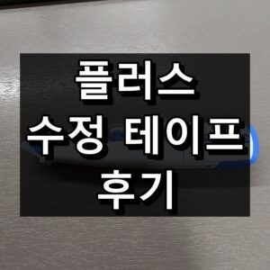 플러스 수정 테이프 후기