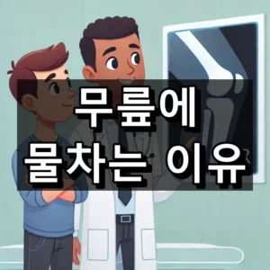 무릎에 물차는 이유 대표 이미지