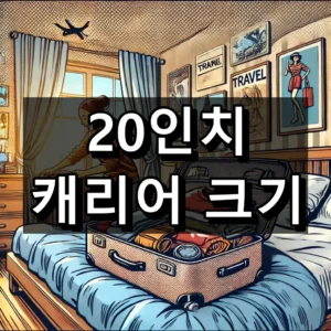 20인치 캐리어 크기 대표 이미지