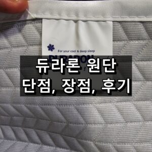 듀라론 원단 단점 장점 후기 대표이미지