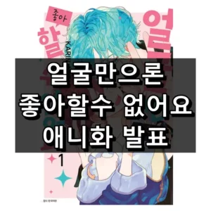 얼굴만으론 좋아할 수 없어요 애니화 발표