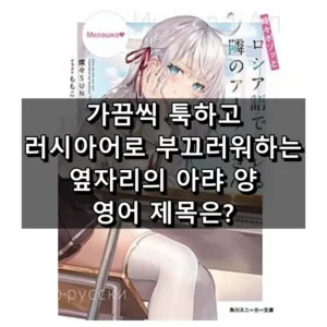 가끔씩 툭하고 러시아어로 부끄러워하는 옆자리의 아랴 양 영어로 번역된 제목