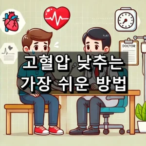 고혈압 낮추는 가장 쉬운 방법 대표 이미지