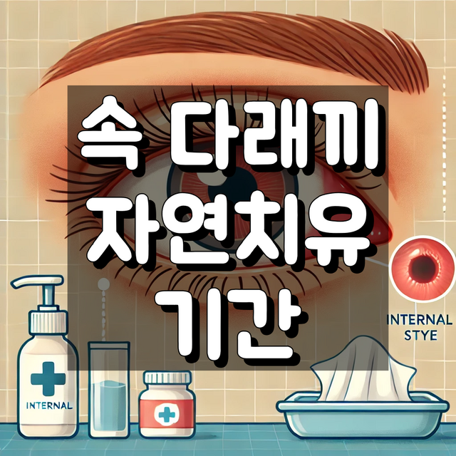 속 다래끼 자연 치유 기간 대표 이미지