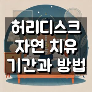 허리디스크 자연 치유 기간 대표 이미지