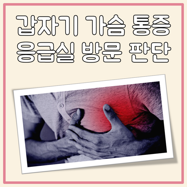갑자기 가슴 통증 대표 이미지