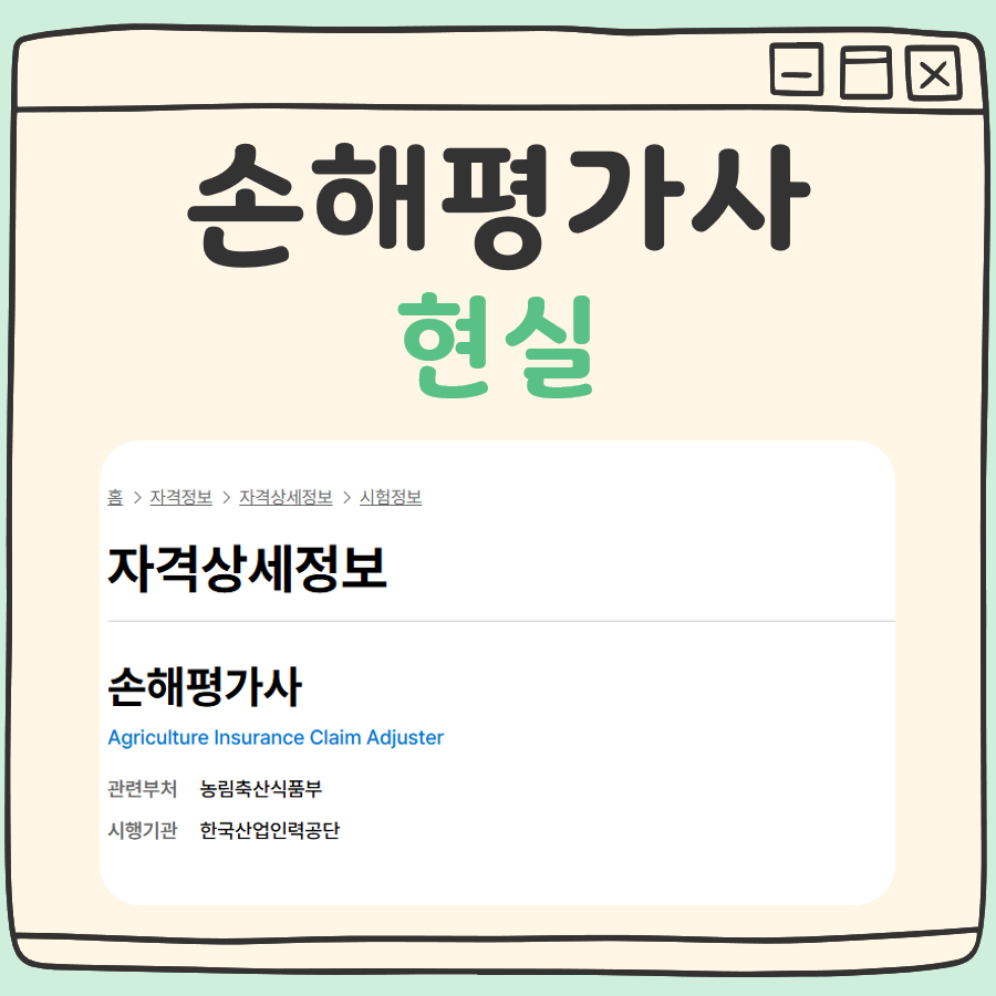 손해평가사 현실 대표 이미지